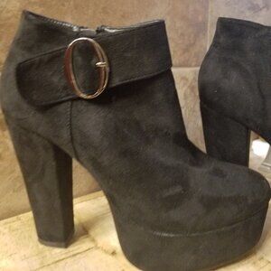 Black Suede heels